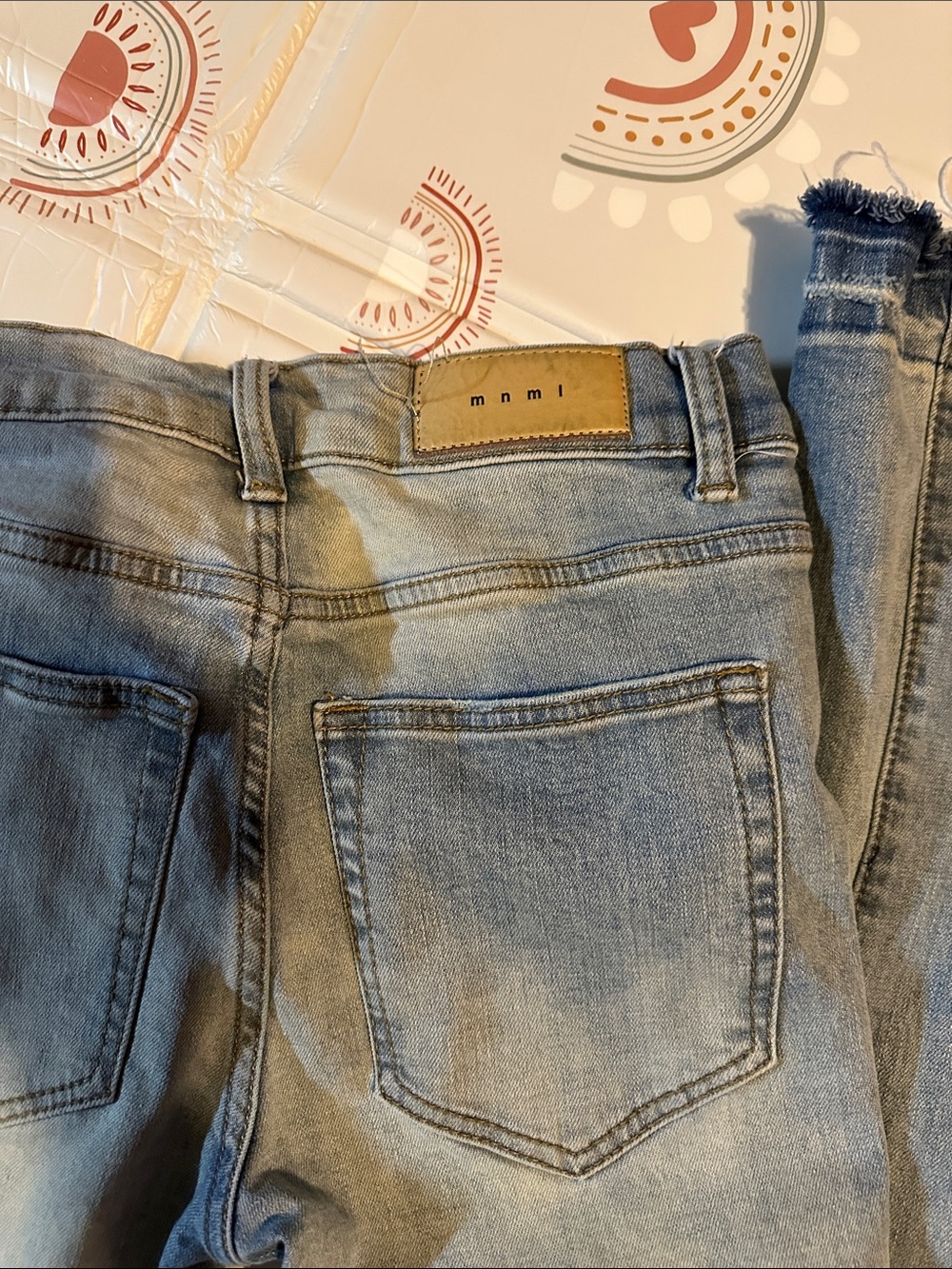 MNML Faded Light Blue Straight-Leg Jeans